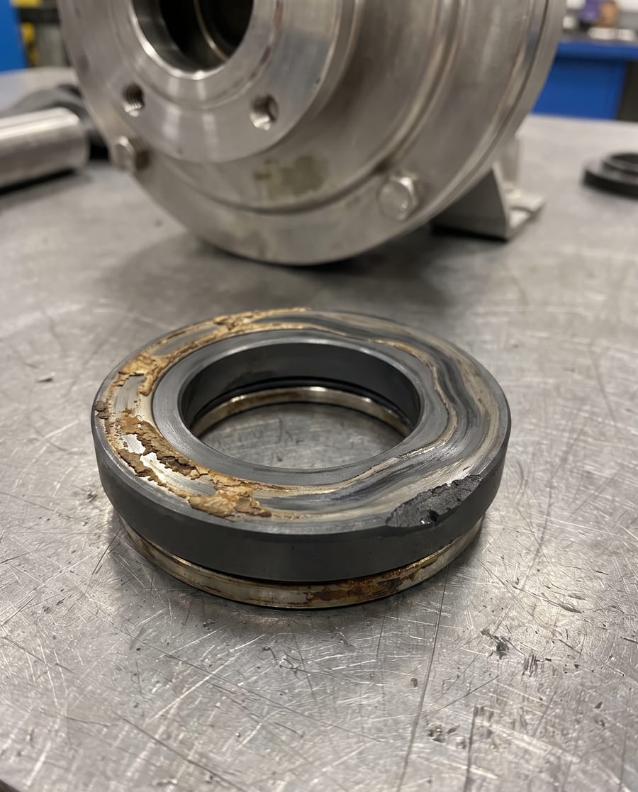 Mechanical seal failure