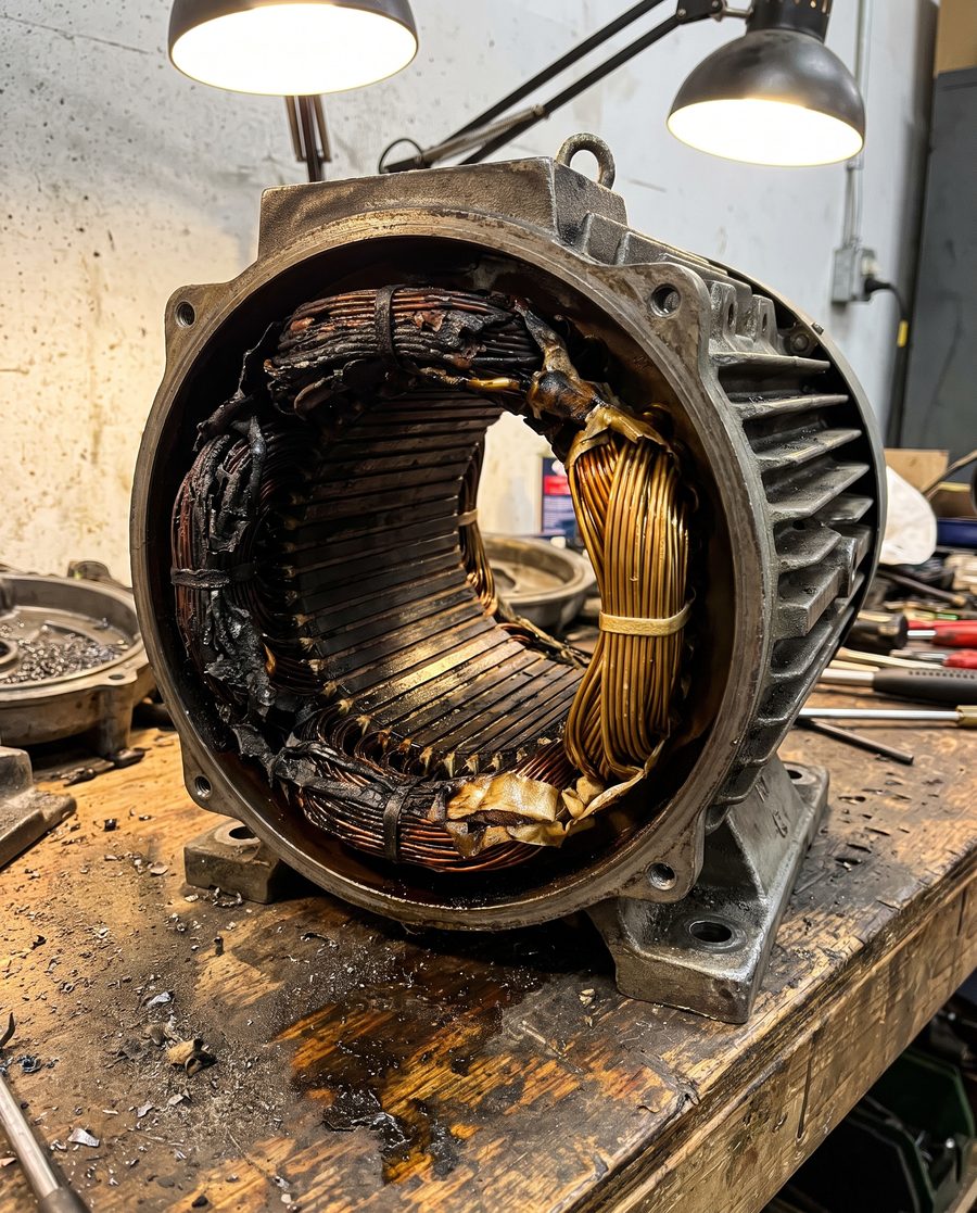 Motor winding failure